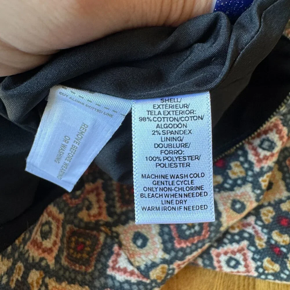 Ann Taylor LOFT Tapestry Pattern Skirt Size 2